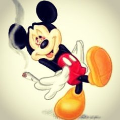 Mickey Mouse stoned