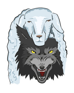 Wolf-sheep allegory